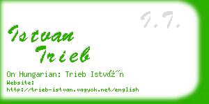 istvan trieb business card